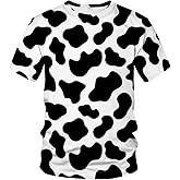 Rebaike Funny Cow Graphic T-Shirt Novelty Short Sleeve Crewneck Shirt