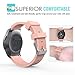 MoKo Band Compatible with Samsung Gear S2 Classic/Galaxy Watch 42mm, Silicone Watch Strap Fit Garmin Vivoactive 3/Gear S2 Classic SM-R732/R735/Ticwatch 2/Gear Sport SM-R600 Smartwatch, Vintage Rose