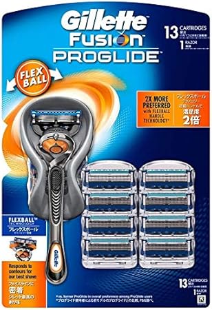 Amazon Co Jp ジレット フュージョン プログライド 本体 替刃13個付 ビューティー