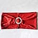 Gold Fortune 50PCS Spandex Chair Sashes Bows Elastic Chair Bands with Buckle Slider Sashes Bows for Wedding Decorations (Wine Red)