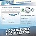 Mifflin-USA Horizontal Plastic Card Holder with Metal Clip and Vinyl Straps (Clear, 3.5x2.25 Inch, 250 Pack), Waterproof PVC ID Name Badge Holder with Clip