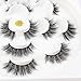 MAANGE Fake Eyelashes 3D Handmade False Eyelashes Thick Crisscross False Lashes Fluffy Long Soft Reusable 7 Pair Pack