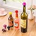 Silicone Wine Stoppers, Bottle Stopper, Wine Bottle Cork,3-Pack in Multi-Color Reusable Wine Bottle Caps/Beer Sealer Cover by Shellvcase(Random Color)