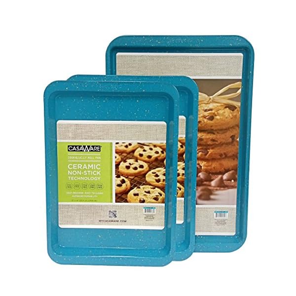 casaWare 3pc MultiSize Cookie Sheet/Jelly Roll Pan Set The Home