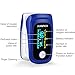 Metene Fingertip Pulse Oximeter Blood Oxygen Saturation Monitor with Lanyard & LED Screen