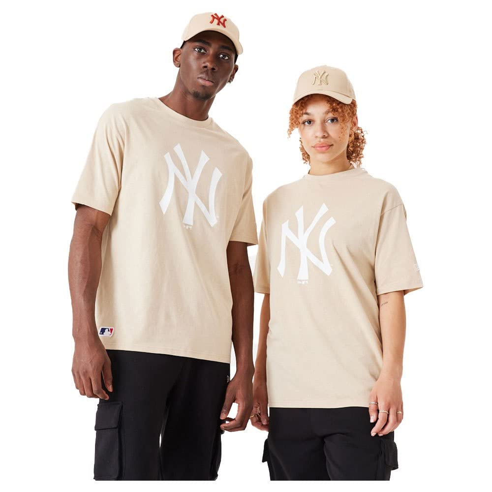 New Era Oversized Shirt - New York Yankees Beige - XL