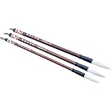 Easyou Hu Brush Chinese Brush for Beginner Students Calligraphy and Drawing Pure Goat Hair jzcf L+M+S