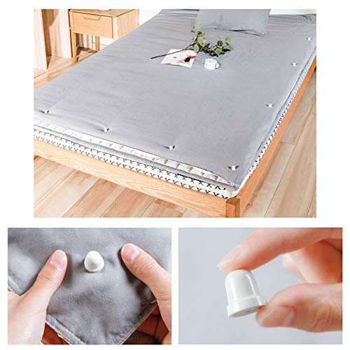 LittleJimmy Duvet Clips, Quilt Clips Keeps Comforter from Shifting in