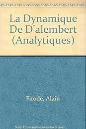 La  dynamique de d'Alembert