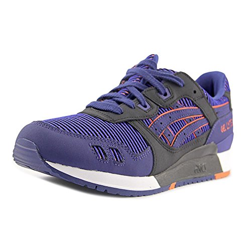 ASICS Mens Gel-Lyte III Running Sneaker Shoes, Blue Print/Orange, US 9