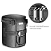 Neewer NW-L2020 Black Padded Water Resistant Lens Pouch for 18-55mm Lens, Such as Canon 50-1.4 50-1.8 85-1.8 18-55 35-2/Nikon 50-1.8 16-85 18-55 35-1.8G 60-2.8 24-85 40-1.8