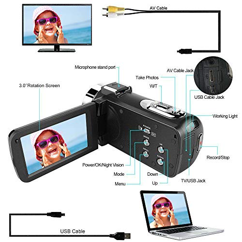 5 Camcorder+WEILIANTE+Digital+Recorder+Batteries