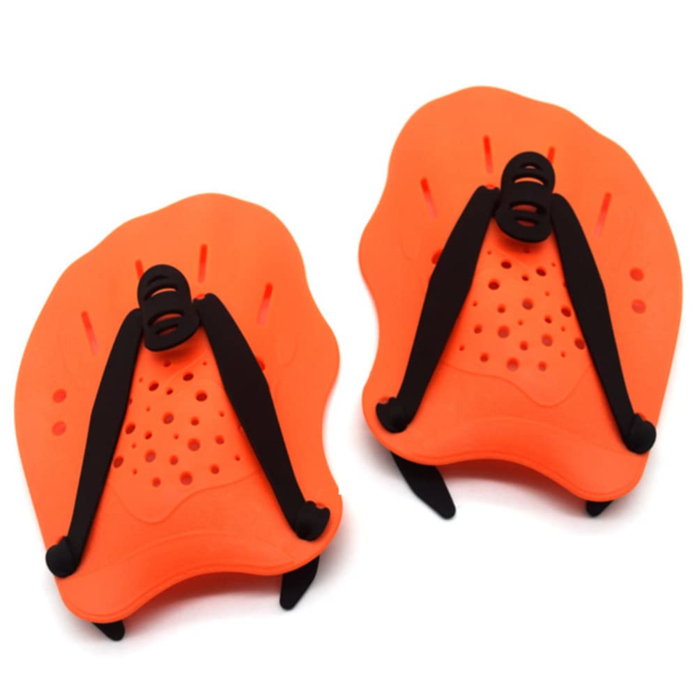 1 Pair of Swimming Hand Paddles Adjustable Swimming Training Aid Hand Paddles for Swimming Swim Training