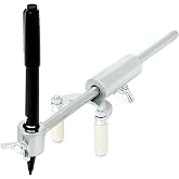 QWORK Auto Body Repair Scriber Tool Set - Adjustable Range 0-20cm for Precision Automobile Dent Repair and Car Body Line Marking - Including Parallel Scriber and Branched Line Pen