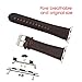 MacTop Watch Band for Apple Watch Series1 and Series 2 - 42mm Replacement Band with Secure Metal Clasp Buckle .(Dark brown)