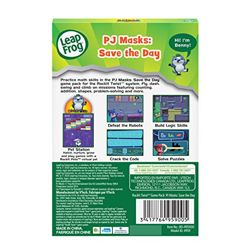 LeapFrog Rockit Twist Game Pack PJ Masks Save The Day Pricepulse
