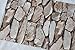 HaokHome 57802 Faux Stone Wallpaper Sand/Gray/Balck for Home Kitchen Decor 20.8