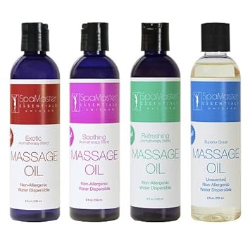 Master Massage Aromatherapy Massage Oil Variety 4, aromatherapy massage
