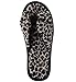 HomeIdeas Women's Open Toe Bow Heeled House Slippers, Indoor Outdoor Shoes ,Leopard Print,Medium / 7-8 B(M) US