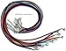 Amy's Craft Box 60 Mixed Color Smooth Faux Suede Necklaces With Lobster Clasps Extended Chain 18-Inches