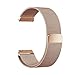 EloBeth Compatible Samsung Gear Sport Watch Band, Milanese Watch Band 20mm Mesh Replacement Watch Bracelet Stainless Steel Watch Strap for Sumsung Gear Sport Smart Watch(Rosegold)