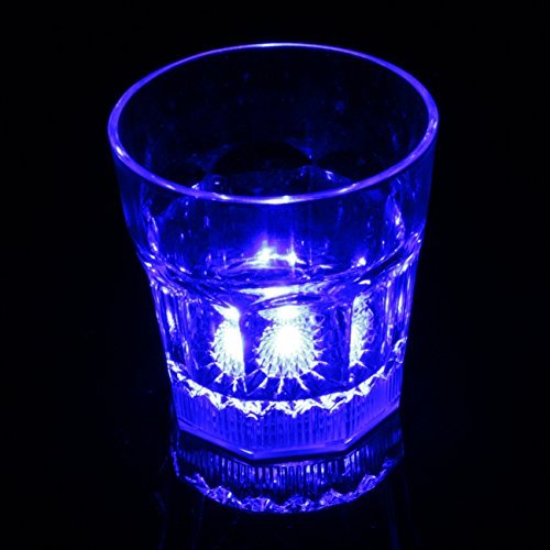 LED-Highlights Led Glas Becher Cocktailglas 250 ml Led Farbwechsel bunt mit Batterie wechselbar Bar Kunststoff Trinkglas… – Bild 8