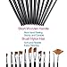 NGwall Paint Brush Set Round MultipurposeTip Nylon Hair Stylist Acrylic Watercolor Painting, Easy to Clean (12 Black)