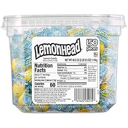 Lemonhead Hard Lemon Candy, Individually Wrapped