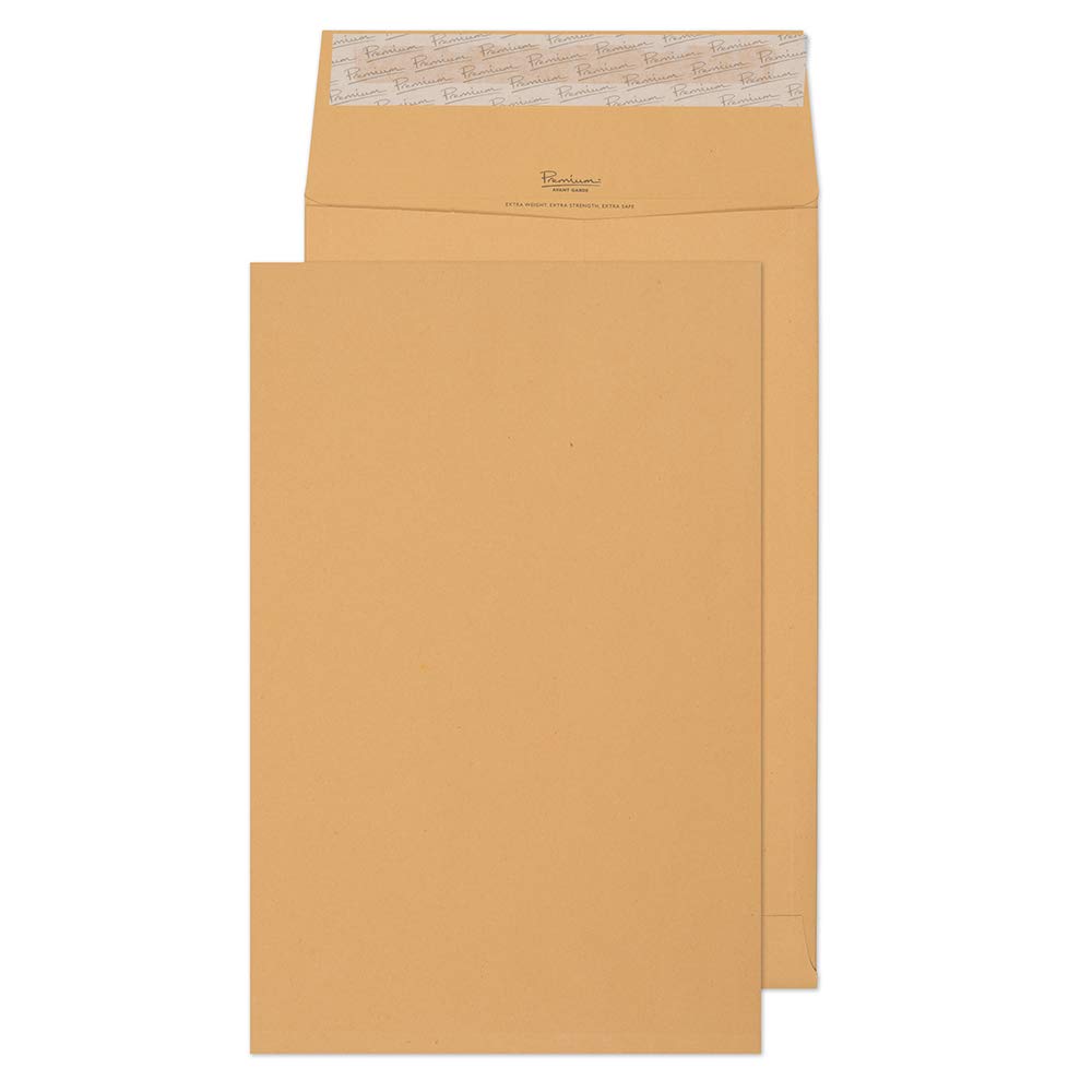 Blake Avant Garde 381 x 254 x 25 mm 140 gsm Heavyweight Extra Strong Peel & Seal Gusset Pocket Envelopes (AG0062) Cream Manilla - Pack of 100 — image 1
