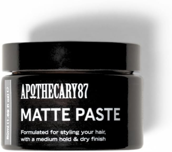 Apothecary 87 Matte Paste Hair Styling Cream Medium Hold Volume Texture 50ml