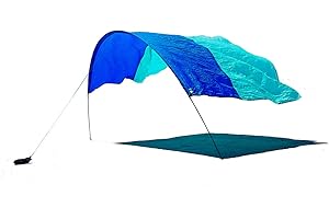 Shibumi Shade® (Previous Generation) - World's Best Beach Shade. The Original Wind Powered® Beach Shade. Lightweight, Easy to Set up and Great for Groups up to 8 People