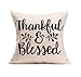 Happy Thanksgiving Day Pillow Covers 4 Pack Fall Decor Cotton Linen Give Thanks Sofa Throw Pillow Case Cushion Covers 18 X 18 Inch