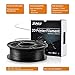 SUNLU 2KG PETG 3D Printer Filament Bundle, Super Neat Filament Spool, Strong PETG Filament 1.75mm Dimensional Accuracy +/- 0.02mm, 1KG Spool(2.2lbs), Pack of 2, Black+Black