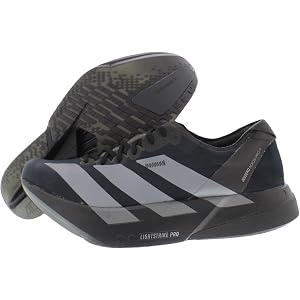 adidas Mens Adizero Adios Pro 4 Running Sneakers Shoes - Grey