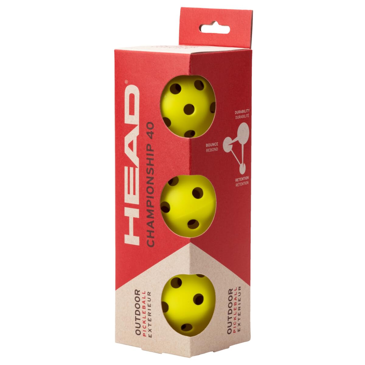 HEAD Championship 40 Outdoor Pickleballs