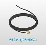 Vecys 868 MHz SMA Antenna 3dBi 3M RG174 Cable Magnetic Base for Homematic CCU view 3