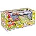 ThinkMax Supermarket Cash Register with Checkout Scanner Shopping Basket Grocery Food Pretend Play with Light and Sound