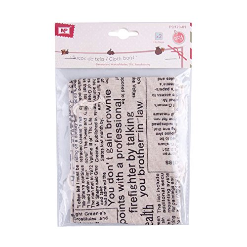MP pd179 – 01 Set of 2 Fabric Bags with Closure of Cordon