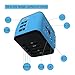 Jushoor International Travel Power Adapter with 3 USB & 1 Type C Output Port Charger, support worldwide AC 100-240V, Wall Outlet for UK, US, AU, Europe & Asia- Blue