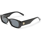 Le Specs Unisex Adult's UNREAL! Sunglasses | Lightweight sunglasses with shatterproof, scratch-resistant lenses, 90s vintage style, gold hardware, and pouch