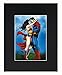Superman Wonder Woman Super Hero SuperHero Anime Cartoon Dope Love Lover Huge 8x10 Black Matted Art Artworks Print Paintings Printed Picture Photograph Poster Gift Wall Decor Display USA Seller