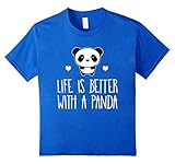 Life Is Better With A Panda Animal Bear Hearts T-Shirt