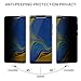 [2-Pack] PULEN Screen Protector for Samsung Galaxy A9 2018, Self-Adhesive Anti-spy Scratch Resistance Anti-Fingerprints No-Bubble Privacy Tempered Glass Protector Film for Galaxy A9 2018