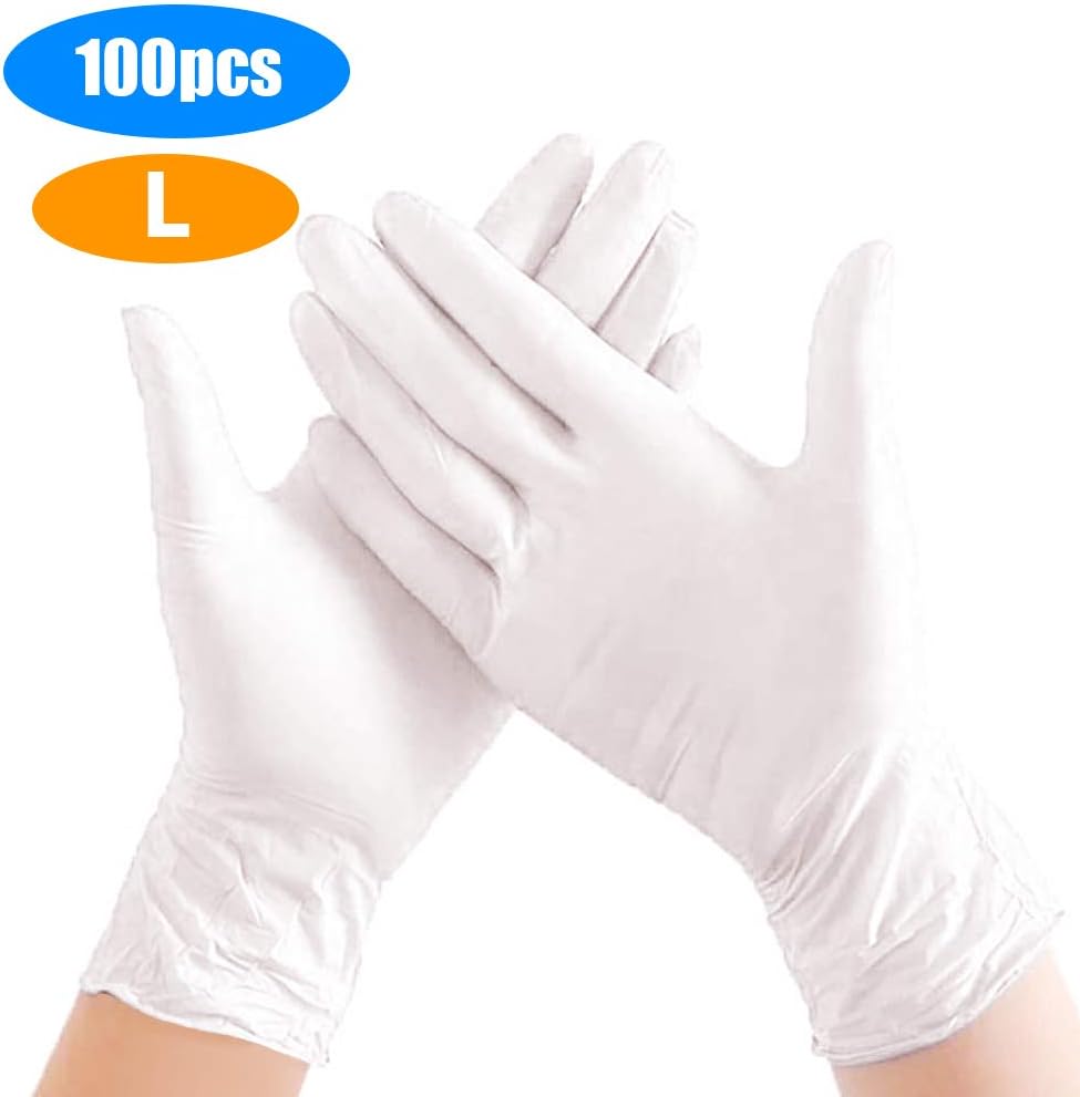 Koogeek Disposable Nitrile Gloves,Disposable Gloves Polyvinyl Chloride Disposable Protective Gloves