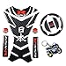 5D Real Carbon look GSXR Fuel Gas Tank Cap Protector Pad Janpanese Style Tank Pad Decal Stickers Gsxr Keychain Tank Protector for GSXR 600 GSXR 750 GSXR 1000 K6 K7 K8 K9 L1 2006-2017(3pcs per set)