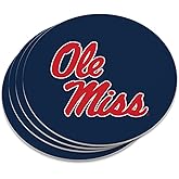 GRAPHICS & MORE University of Mississippi Primary Logo Novelty Coaster Set