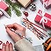 Outus 48 Pieces Christmas Pencils with Eraser Xmas Wood Pencils Holiday Pencils with Christmas Elements for Christmas Gifts Party Supplies, 12 Styles