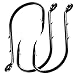 Octopus Fishing Hooks, 50pcs Barbed Bait Holder Fishing Jig Hook Offset Circle Hooks Baitholder Hook for Freshwater Saltwater Carbon Steel Hook 2 Barb Holders Size: 1/0 6/0
