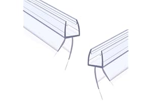 PHMUNY 2 Pack Glass Door Silicone Seal Strip 36 Inch Shower Door Bottom Seal Sweep-Suitable for 1/4 Inch Glass-Stop Shower Leaks Frameless Shower Door Seal Strip