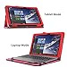 ASUS Transformer Book T100HA Case, Infiland Premium PU Leather Keyboard Portfolio Stand Cover Case For ASUS Transformer Book T100HA 10.1